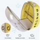 HEEPDD Pet Parrot Carrier Bird Travel Backpack, Space Capsule Transparent Bag Breathable Parro Portable Breathable Bag Pet Bird Lightweight Travel Cage with Stand Bar (Yellow)