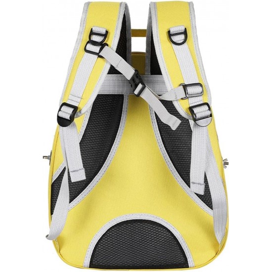 HEEPDD Pet Parrot Carrier Bird Travel Backpack, Space Capsule Transparent Bag Breathable Parro Portable Breathable Bag Pet Bird Lightweight Travel Cage with Stand Bar (Yellow) HEEPDD Pet Parrot Carrier Bird Travel Backpack, Space Capsule Transparent Bag Breathable Parro Portable Breathable Bag Pet Bird Lightweight Travel Cage with Stand Bar (Yellow)