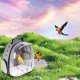Interfashioner® Bird Carrier for Travel, Transparent Bird Box with Metal Tray and Standing Pole for Parakeets, Parrots, Budgies, Cockatiels (Grey) Interfashioner® Bird Carrier for Travel, Transparent Bird Box with Metal Tray and Standing Pole for Parakeets, Parrots, Budgies, Cockatiels (Grey)
