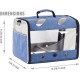 Interfashioner® Bird Travel Bag for Parakeets, Parrots, Cockatiels, Small Birds, Bird Travel Bag with Metal Tray and Standing Pole (Blue)