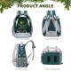 PETCUTE Multifunctional Backpack for Birds with Wooden Stick, Lightweight Carrier Bird Transport Bag, Parrots Travel Backpack with Stainless Steel Tray and Stand, Bird Transport Box - Blue PETCUTE Multifunctional Backpack for Birds with Wooden Stick, Lightweight Carrier Bird Transport Bag, Parrots Travel Backpack with Stainless Steel Tray and Stand, Bird Transport Box - Blue