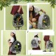 PETCUTE Multifunctional Backpack for Birds with Wooden Stick, Lightweight Carrier Bird Transport Bag, Parrots Travel Backpack with Stainless Steel Tray and Stand, Bird Transport Box - Blue PETCUTE Multifunctional Backpack for Birds with Wooden Stick, Lightweight Carrier Bird Transport Bag, Parrots Travel Backpack with Stainless Steel Tray and Stand, Bird Transport Box - Blue