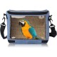 Parrot Carry Bag for Birds, Parrot Backpack, Breathable Bird Transport Bag, Transport Box, Lightweight Transparent PVC Bird Travel Cage with Shoulder Strap and Integrated Safety Belt Parrot Carry Bag for Birds, Parrot Backpack, Breathable Bird Transport Bag, Transport Box, Lightweight Transparent PVC Bird Travel Cage with Shoulder Strap and Integrated Safety Belt