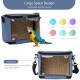 Parrot Carry Bag for Birds, Parrot Backpack, Breathable Bird Transport Bag, Transport Box, Lightweight Transparent PVC Bird Travel Cage with Shoulder Strap and Integrated Safety Belt Parrot Carry Bag for Birds, Parrot Backpack, Breathable Bird Transport Bag, Transport Box, Lightweight Transparent PVC Bird Travel Cage with Shoulder Strap and Integrated Safety Belt