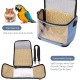 Parrot Carry Bag for Birds, Parrot Backpack, Breathable Bird Transport Bag, Transport Box, Lightweight Transparent PVC Bird Travel Cage with Shoulder Strap and Integrated Safety Belt Parrot Carry Bag for Birds, Parrot Backpack, Breathable Bird Transport Bag, Transport Box, Lightweight Transparent PVC Bird Travel Cage with Shoulder Strap and Integrated Safety Belt
