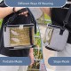 Parrot Carry Bag for Birds, Parrot Backpack, Breathable Bird Transport Bag, Transport Box, Lightweight Transparent PVC Bird Travel Cage with Shoulder Strap and Integrated Safety Belt Parrot Carry Bag for Birds, Parrot Backpack, Breathable Bird Transport Bag, Transport Box, Lightweight Transparent PVC Bird Travel Cage with Shoulder Strap and Integrated Safety Belt