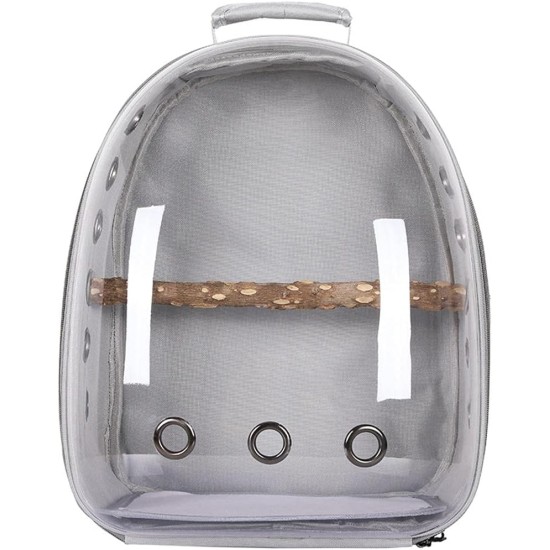 Pet Parrot Bird Carrier Rucksack, Bubble Bird Travel Tragbarer, Atmungsaktiver Rucksack mit Stehbarsch-Futternapf Pet Parrot Space Capsule Transparenter Rucksack (grau) Pet Parrot Bird Carrier Rucksack, Bubble Bird Travel Tragbarer, Atmungsaktiver Rucksack mit Stehbarsch-Futternapf Pet Parrot Space Capsule Transparenter Rucksack (grau)