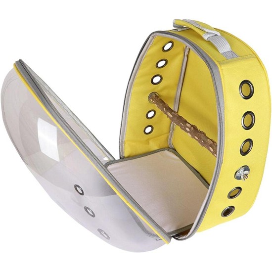 Pet Parrot Bird Carrier Rucksack, Bubble Bird Travel Tragbarer, Atmungsaktiver Rucksack mit Stehbarsch-Futternapf Pet Parrot Space Capsule Transparenter Rucksack (grau) Pet Parrot Bird Carrier Rucksack, Bubble Bird Travel Tragbarer, Atmungsaktiver Rucksack mit Stehbarsch-Futternapf Pet Parrot Space Capsule Transparenter Rucksack (grau)