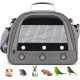 SOLAPOLLO Parrot Carrier Bag Breathable Hamster Travel Bag Outdoor Rabbit Hedgehog Bird Portable Handbag (Grey) SOLAPOLLO Parrot Carrier Bag Breathable Hamster Travel Bag Outdoor Rabbit Hedgehog Bird Portable Handbag (Grey)