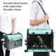 SUERTREE Bird Carrier Bag, Bird Travel Cage with Stand, Small Bird Carrier for Parrot, Portable Bird Carrier Travel Bag, Pet Transparent Breathable Travel Cage SUERTREE Bird Carrier Bag, Bird Travel Cage with Stand, Small Bird Carrier for Parrot, Portable Bird Carrier Travel Bag, Pet Transparent Breathable Travel Cage