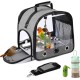 SUERTREE Bird Carrier Bag, Bird Travel Cage with Stand, Small Bird Carrier for Parrot, Portable Bird Carrier Travel Bag, Pet Transparent Breathable Travel Cage SUERTREE Bird Carrier Bag, Bird Travel Cage with Stand, Small Bird Carrier for Parrot, Portable Bird Carrier Travel Bag, Pet Transparent Breathable Travel Cage