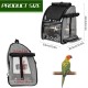 SUERTREE Bird Carrier Bag with Indestructible Stainless Steel Mesh, Bird Travel Cage with Stand, Easy Clean Backpack for Parrot, Portable Bird Travel Bag, Pet Breathable Travel Cage, Pink SUERTREE Bird Carrier Bag with Indestructible Stainless Steel Mesh, Bird Travel Cage with Stand, Easy Clean Backpack for Parrot, Portable Bird Travel Bag, Pet Breathable Travel Cage, Pink