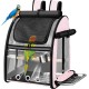 SUERTREE Bird Carrier Bag with Indestructible Stainless Steel Mesh, Bird Travel Cage with Stand, Easy Clean Backpack for Parrot, Portable Bird Travel Bag, Pet Breathable Travel Cage, Pink SUERTREE Bird Carrier Bag with Indestructible Stainless Steel Mesh, Bird Travel Cage with Stand, Easy Clean Backpack for Parrot, Portable Bird Travel Bag, Pet Breathable Travel Cage, Pink