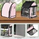 SUERTREE Bird Carrier Bag with Indestructible Stainless Steel Mesh, Bird Travel Cage with Stand, Easy Clean Backpack for Parrot, Portable Bird Travel Bag, Pet Breathable Travel Cage, Pink SUERTREE Bird Carrier Bag with Indestructible Stainless Steel Mesh, Bird Travel Cage with Stand, Easy Clean Backpack for Parrot, Portable Bird Travel Bag, Pet Breathable Travel Cage, Pink