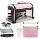 SUERTREE Bird Transport Container, Bird Carry Bag, Bird Travel Cage with Stand, Lightweight Backpack for Parrot, Portable Bird Travel Bag, Pet Transparent Breathable Travel Cage SUERTREE Bird Transport Container, Bird Carry Bag, Bird Travel Cage with Stand, Lightweight Backpack for Parrot, Portable Bird Travel Bag, Pet Transparent Breathable Travel Cage
