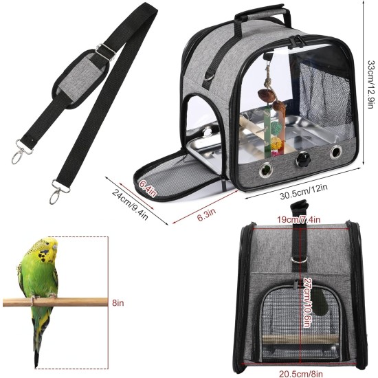 SUERTREE Bird Transport Container, Bird Carry Bag, Bird Travel Cage with Stand, Lightweight Backpack for Parrot, Portable Bird Travel Bag, Pet Transparent Breathable Travel Cage SUERTREE Bird Transport Container, Bird Carry Bag, Bird Travel Cage with Stand, Lightweight Backpack for Parrot, Portable Bird Travel Bag, Pet Transparent Breathable Travel Cage