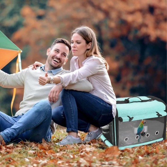 SUERTREE Transport Container for Birds, Bird Transport Box, Bird Cage Budgie, Portable Bird Carrier Travel Bag, Transparent Breathable Travel Cage for Pets SUERTREE Transport Container for Birds, Bird Transport Box, Bird Cage Budgie, Portable Bird Carrier Travel Bag, Transparent Breathable Travel Cage for Pets