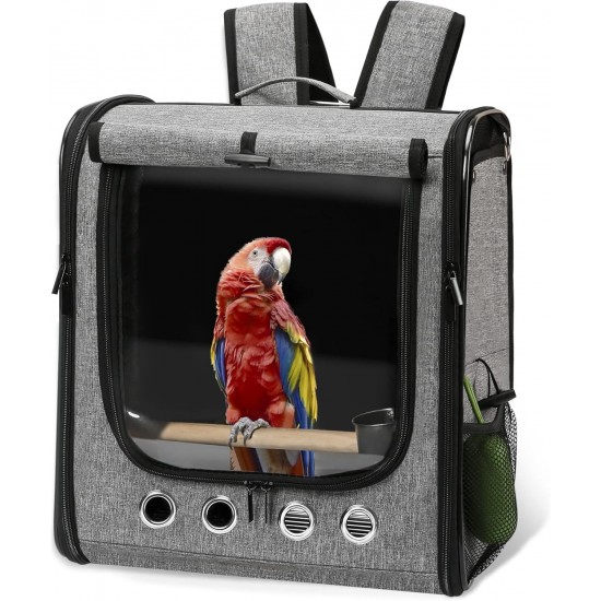SUERTREE Transport Container for Birds, Bird Transport Box, Bird Cage Budgie, Portable Bird Carrier Travel Bag, Transparent Breathable Travel Cage for Pets SUERTREE Transport Container for Birds, Bird Transport Box, Bird Cage Budgie, Portable Bird Carrier Travel Bag, Transparent Breathable Travel Cage for Pets