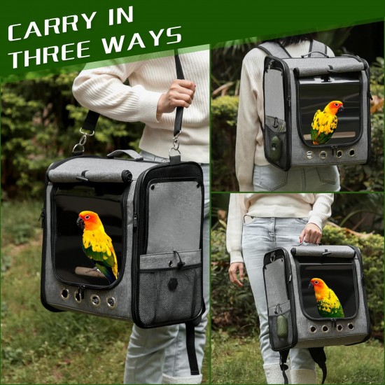 SUERTREE Transport Container for Birds, Bird Transport Box, Bird Cage Budgie, Portable Bird Carrier Travel Bag, Transparent Breathable Travel Cage for Pets SUERTREE Transport Container for Birds, Bird Transport Box, Bird Cage Budgie, Portable Bird Carrier Travel Bag, Transparent Breathable Travel Cage for Pets