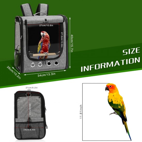 SUERTREE Transport Container for Birds, Bird Transport Box, Bird Cage Budgie, Portable Bird Carrier Travel Bag, Transparent Breathable Travel Cage for Pets SUERTREE Transport Container for Birds, Bird Transport Box, Bird Cage Budgie, Portable Bird Carrier Travel Bag, Transparent Breathable Travel Cage for Pets