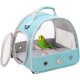 Small Bird Carrier Carrier Portable Bird Cage for Parrots Parakeets Budgies Reptile with Soft Mat and Wooden Stand (Green) Small Bird Carrier Carrier Portable Bird Cage for Parrots Parakeets Budgies Reptile with Soft Mat and Wooden Stand (Green)