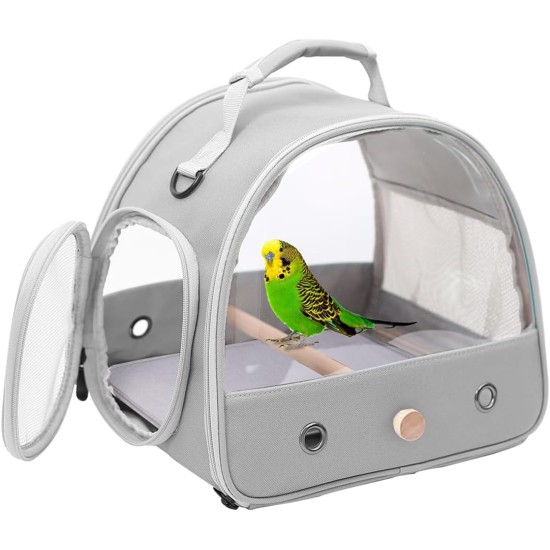 Small Bird Carrier Carrier Portable Bird Cage for Parrots Parakeets Budgies Reptile with Soft Mat and Wooden Stand (Green) Small Bird Carrier Carrier Portable Bird Cage for Parrots Parakeets Budgies Reptile with Soft Mat and Wooden Stand (Green)