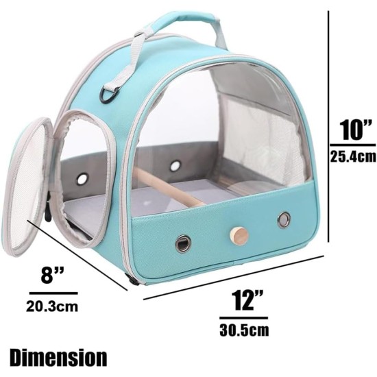 Small Bird Carrier Carrier Portable Bird Cage for Parrots Parakeets Budgies Reptile with Soft Mat and Wooden Stand (Green) Small Bird Carrier Carrier Portable Bird Cage for Parrots Parakeets Budgies Reptile with Soft Mat and Wooden Stand (Green)