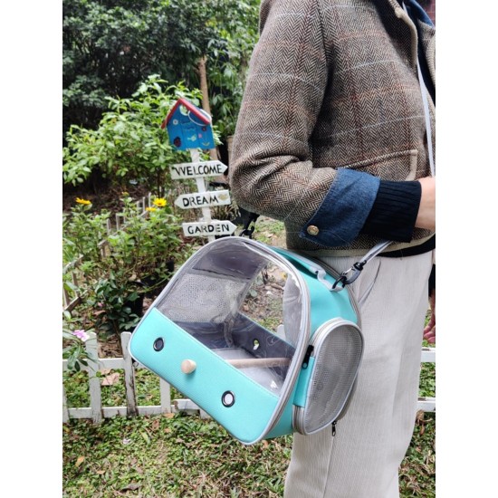 Small Bird Carrier Carrier Portable Bird Cage for Parrots Parakeets Budgies Reptile with Soft Mat and Wooden Stand (Green) Small Bird Carrier Carrier Portable Bird Cage for Parrots Parakeets Budgies Reptile with Soft Mat and Wooden Stand (Green)