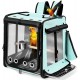 Suertree Bird Carrier with Safety Belt for Car Travel Bird Backpack Carrier with Indestructible Stainless Steel Mesh Large Bird Carrier Travel Cage Black Suertree Bird Carrier with Safety Belt for Car Travel Bird Backpack Carrier with Indestructible Stainless Steel Mesh Large Bird Carrier Travel Cage Black