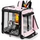 Suertree Bird Carrier with Safety Belt for Car Travel Bird Backpack Carrier with Indestructible Stainless Steel Mesh Large Bird Carrier Travel Cage Black Suertree Bird Carrier with Safety Belt for Car Travel Bird Backpack Carrier with Indestructible Stainless Steel Mesh Large Bird Carrier Travel Cage Black