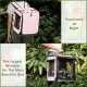 Suertree Bird Carrier with Seat Belt for Car Travel Bird Backpack Carrier with Indestructible Stainless Steel Mesh Large Bird Carrier Travel Cage Green Suertree Bird Carrier with Seat Belt for Car Travel Bird Backpack Carrier with Indestructible Stainless Steel Mesh Large Bird Carrier Travel Cage Green