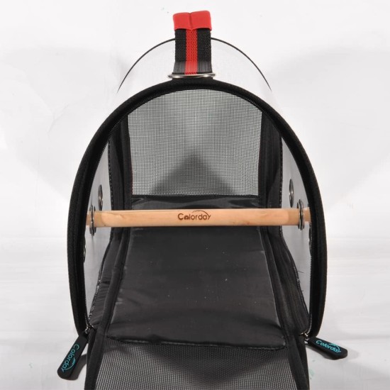 Transport container for birds: transport bag, lightweight, transparent, breathable, safe, bird carrier, transport cage Transport container for birds: transport bag, lightweight, transparent, breathable, safe, bird carrier, transport cage