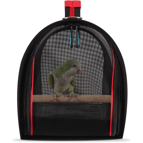 Transport container for birds: transport bag, lightweight, transparent, breathable, safe, bird carrier, transport cage Transport container for birds: transport bag, lightweight, transparent, breathable, safe, bird carrier, transport cage