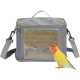 Transportbehälter für Vögel, Vogelkäfig Wellensittich, Vogel transportbox, Tragbare Vogelträger Reisetasche, Transparent atmungsaktiver Reisekäfig für Haustiere,Grau Transportbehälter für Vögel, Vogelkäfig Wellensittich, Vogel transportbox, Tragbare Vogelträger Reisetasche, Transparent atmungsaktiver Reisekäfig für Haustiere,Grau