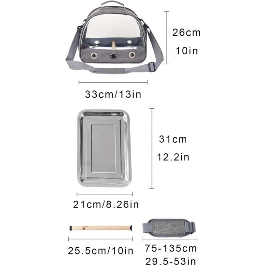ZHYUAN Lightweight Backpack for Parrot, Pet Travel Bag for Parrots, Bird Carry Bag, Carry Bag for Parrots, Portable Bird Carrier Travel Bag, Backpack for Birds with Wooden Stick, Small ZHYUAN Lightweight Backpack for Parrot, Pet Travel Bag for Parrots, Bird Carry Bag, Carry Bag for Parrots, Portable Bird Carrier Travel Bag, Backpack for Birds with Wooden Stick, Small