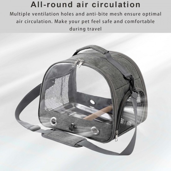 ZHYUAN Lightweight Backpack for Parrot, Pet Travel Bag for Parrots, Bird Carry Bag, Carry Bag for Parrots, Portable Bird Carrier Travel Bag, Backpack for Birds with Wooden Stick, Small ZHYUAN Lightweight Backpack for Parrot, Pet Travel Bag for Parrots, Bird Carry Bag, Carry Bag for Parrots, Portable Bird Carrier Travel Bag, Backpack for Birds with Wooden Stick, Small