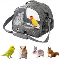 ZHYUAN Lightweight Backpack for Parrot, Pet Travel Bag for Parrots, Bird Carry Bag, Carry Bag for Parrots, Portable Bird Carrier Travel Bag, Backpack for Birds with Wooden Stick, Small ZHYUAN Lightweight Backpack for Parrot, Pet Travel Bag for Parrots, Bird Carry Bag, Carry Bag for Parrots, Portable Bird Carrier Travel Bag, Backpack for Birds with Wooden Stick, Small
