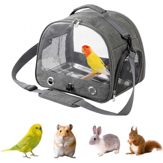 ZHYUAN Lightweight Backpack for Parrot, Pet Travel Bag for Parrots, Bird Carry Bag, Carry Bag for Parrots, Portable Bird Carrier Travel Bag, Backpack for Birds with Wooden Stick, Small ZHYUAN Lightweight Backpack for Parrot, Pet Travel Bag for Parrots, Bird Carry Bag, Carry Bag for Parrots, Portable Bird Carrier Travel Bag, Backpack for Birds with Wooden Stick, Small