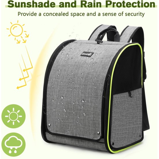 pecute Backpack for Birds with Wooden Stick, Lightweight Carrier Bird Transport Bag, Waterproof Parrots Travel Backpack with Stainless Steel Tray and Stand, Transport Box Bird, 34 x 28 x 43 cm pecute Backpack for Birds with Wooden Stick, Lightweight Carrier Bird Transport Bag, Waterproof Parrots Travel Backpack with Stainless Steel Tray and Stand, Transport Box Bird, 34 x 28 x 43 cm