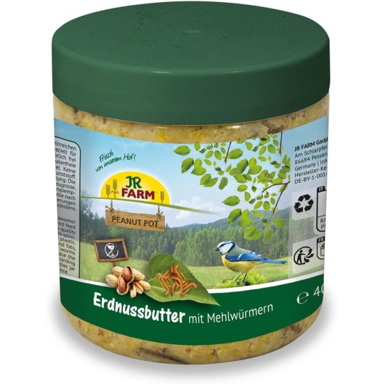 JR FARM Garden PPot Peanut Butter Mealworms 400g JR FARM Garden PPot Peanut Butter Mealworms 400g