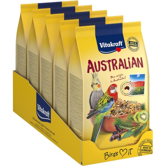 Vitakraft Australian Parrot Food 750 g (Pack of 5) Vitakraft Australian Parrot Food 750 g (Pack of 5)