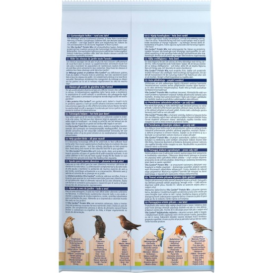 Vitakraft Vita Garden Protein Mix, Bird Food for Wild Birds, with Many Animal Proteins, Environmentally Friendly, Ambrosia Controlled (1 x 1 kg) Vitakraft Vita Garden Protein Mix, Bird Food for Wild Birds, with Many Animal Proteins, Environmentally Friendly, Ambrosia Controlled (1 x 1 kg)