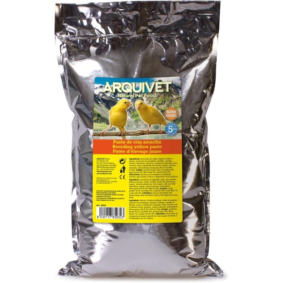 Yellow Breeding Paste and Care for Birds, Yellow, 5 kg (Pack of 1) Yellow Breeding Paste and Care for Birds, Yellow, 5 kg (Pack of 1)