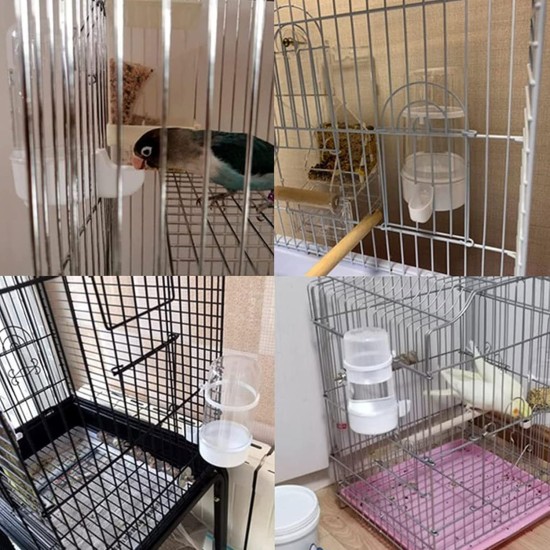 2 Pieces Birds Water Dispenser Plastic Birds Automatic Water Dispenser Bird Water Dispenser for Small and Medium Birds such as Parrots, Couple Birds, Pigeons and Starlings 220 ml/415 ml 2 Pieces Birds Water Dispenser Plastic Birds Automatic Water Dispenser Bird Water Dispenser for Small and Medium Birds such as Parrots, Couple Birds, Pigeons and Starlings 220 ml/415 ml