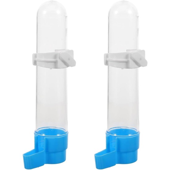 2 Stück Hängende Vogelwasserflasche, Automatischer Vogelwasserspender, Futterspender Vogel Wasserspender, Hängende Vogeltränke, Vogelkäfig-Wasserspender, für Papageien, Wellensittiche 2 Stück Hängende Vogelwasserflasche, Automatischer Vogelwasserspender, Futterspender Vogel Wasserspender, Hängende Vogeltränke, Vogelkäfig-Wasserspender, für Papageien, Wellensittiche