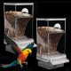2 x Transparent Bird Feeder, Bird Feeder, Parakeet Cage Feeder, Automatic Bird Feeder for Birds for Budgies, Canaries, Cockatiels, Finches 2 x Transparent Bird Feeder, Bird Feeder, Parakeet Cage Feeder, Automatic Bird Feeder for Birds for Budgies, Canaries, Cockatiels, Finches