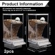 2 x Transparent Bird Feeder, Bird Feeder, Parakeet Cage Feeder, Automatic Bird Feeder for Birds for Budgies, Canaries, Cockatiels, Finches 2 x Transparent Bird Feeder, Bird Feeder, Parakeet Cage Feeder, Automatic Bird Feeder for Birds for Budgies, Canaries, Cockatiels, Finches