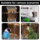 2 x Transparent Bird Feeder, Bird Feeder, Parakeet Cage Feeder, Automatic Bird Feeder for Birds for Budgies, Canaries, Cockatiels, Finches 2 x Transparent Bird Feeder, Bird Feeder, Parakeet Cage Feeder, Automatic Bird Feeder for Birds for Budgies, Canaries, Cockatiels, Finches