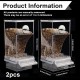 2 x Transparent Bird Feeder, Bird Feeder, Parakeet Cage Feeder, Automatic Bird Feeder for Birds for Budgies, Canaries, Cockatiels, Finches 2 x Transparent Bird Feeder, Bird Feeder, Parakeet Cage Feeder, Automatic Bird Feeder for Birds for Budgies, Canaries, Cockatiels, Finches