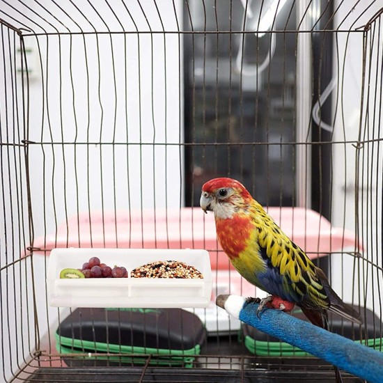 5 Pieces Plastic Bird Bowl Bird Cage, Water Bowl Bird Cage, Bird Cage Bowl for Hanging, Hanging Bird Feeder Bowl, Water Dispenser Bird, for Birds Parrots Bird Cage Accessories 5 Pieces Plastic Bird Bowl Bird Cage, Water Bowl Bird Cage, Bird Cage Bowl for Hanging, Hanging Bird Feeder Bowl, Water Dispenser Bird, for Birds Parrots Bird Cage Accessories